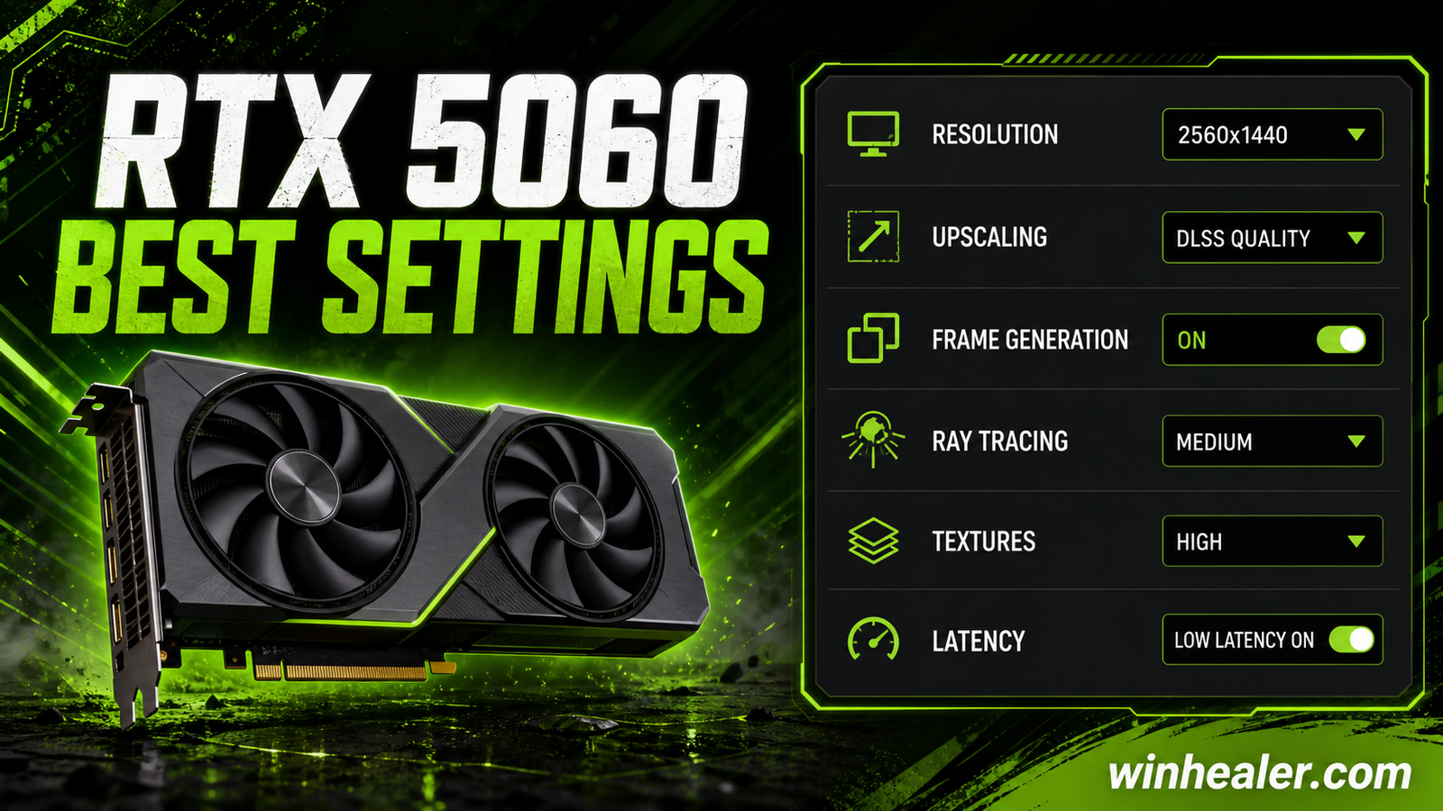Best NVIDIA RTX 5060 Settings guide visual