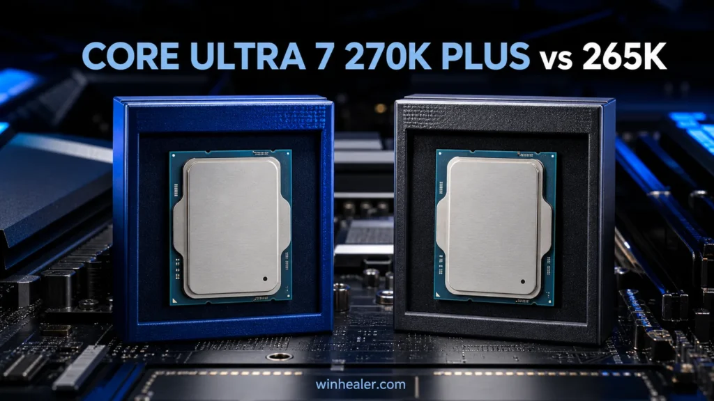 Intel Core Ultra 7 270K Plus versus Core Ultra 7 265K comparison