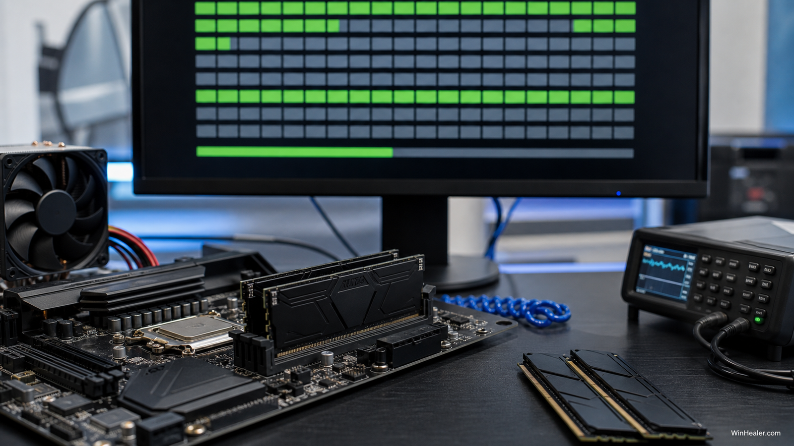 DDR5 memory stability testing on a desktop PC
