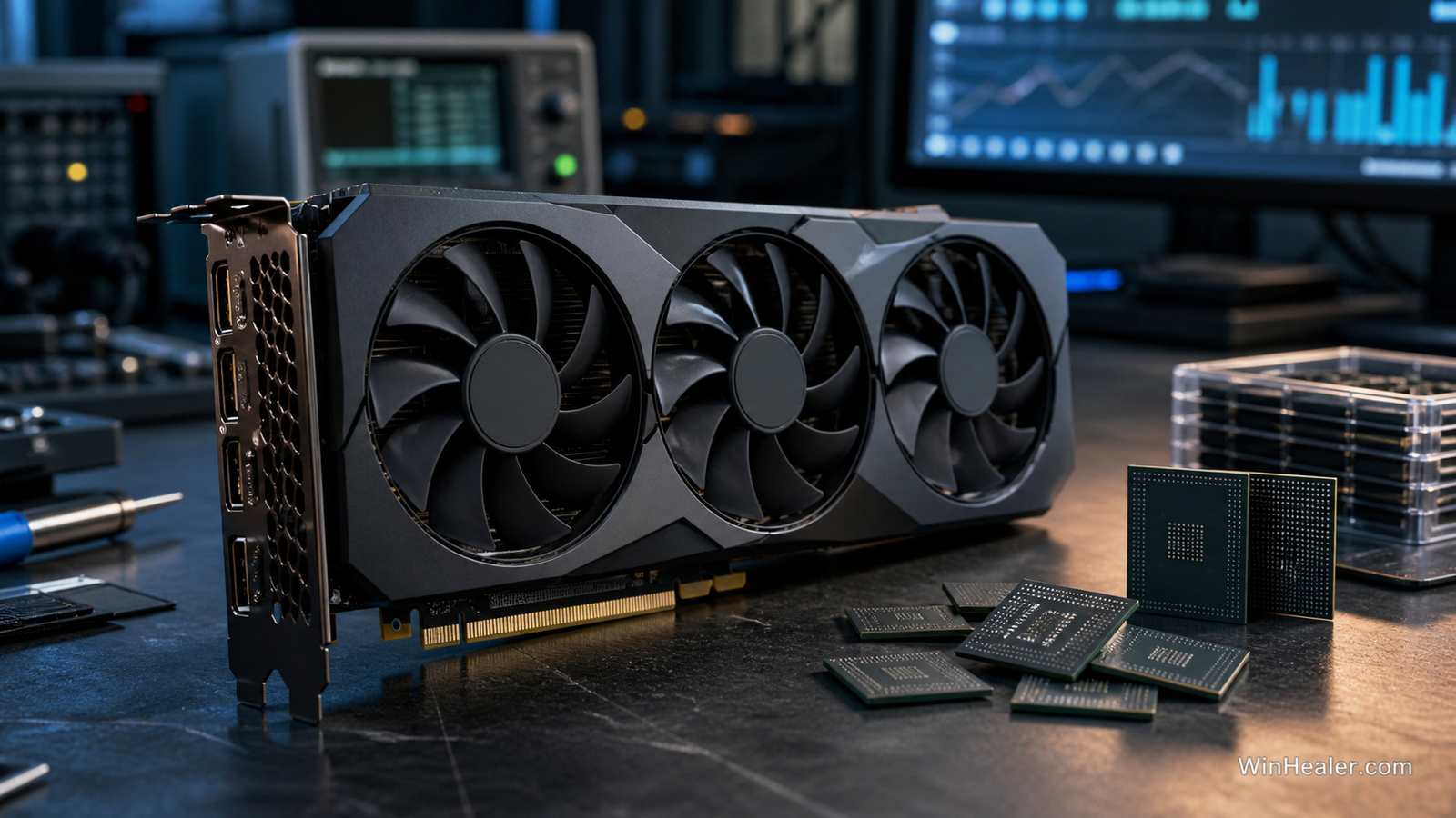 Generic graphics card and memory packages representing VRAM price pressure