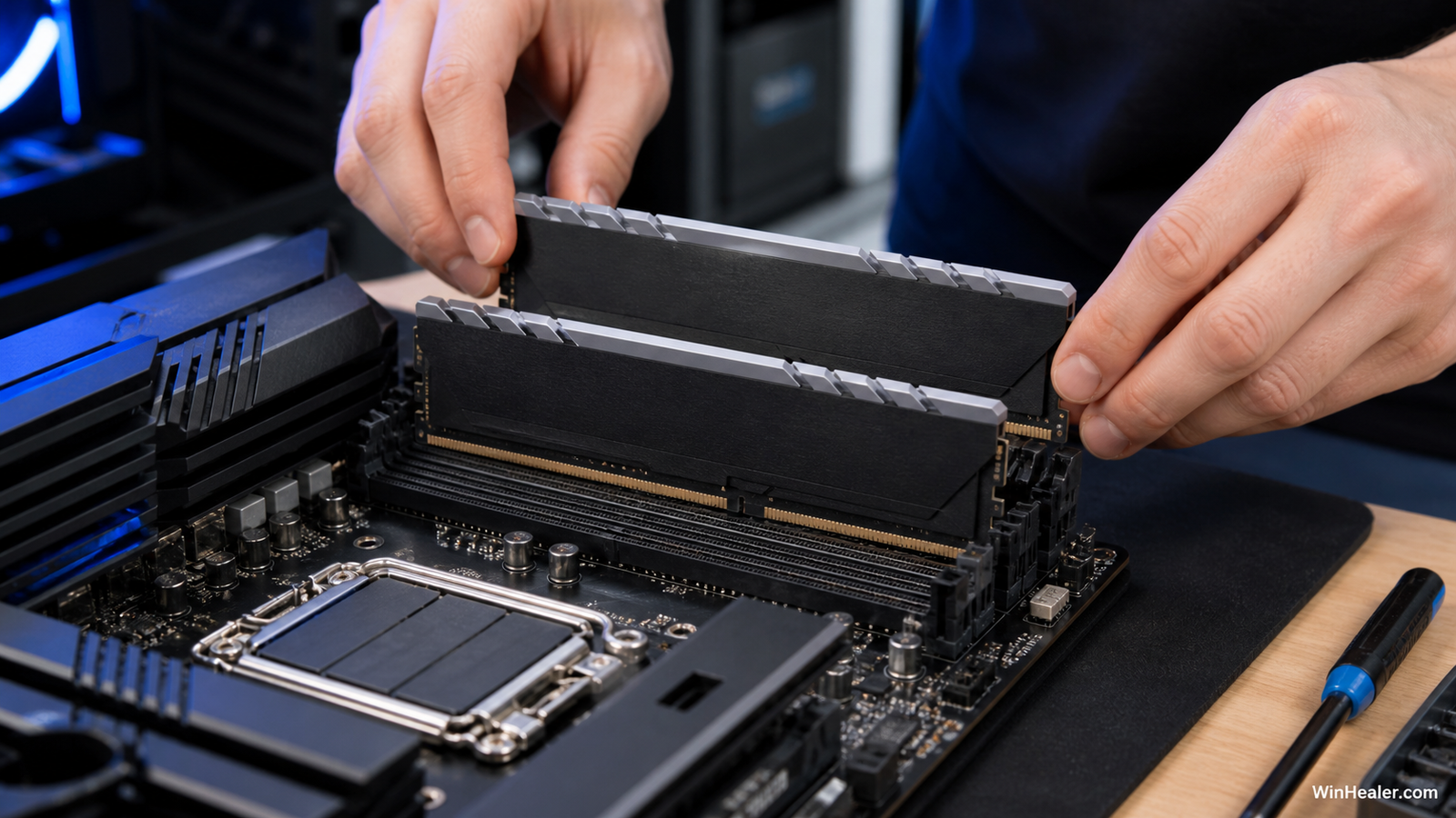 Installing DDR5 memory in a desktop motherboard