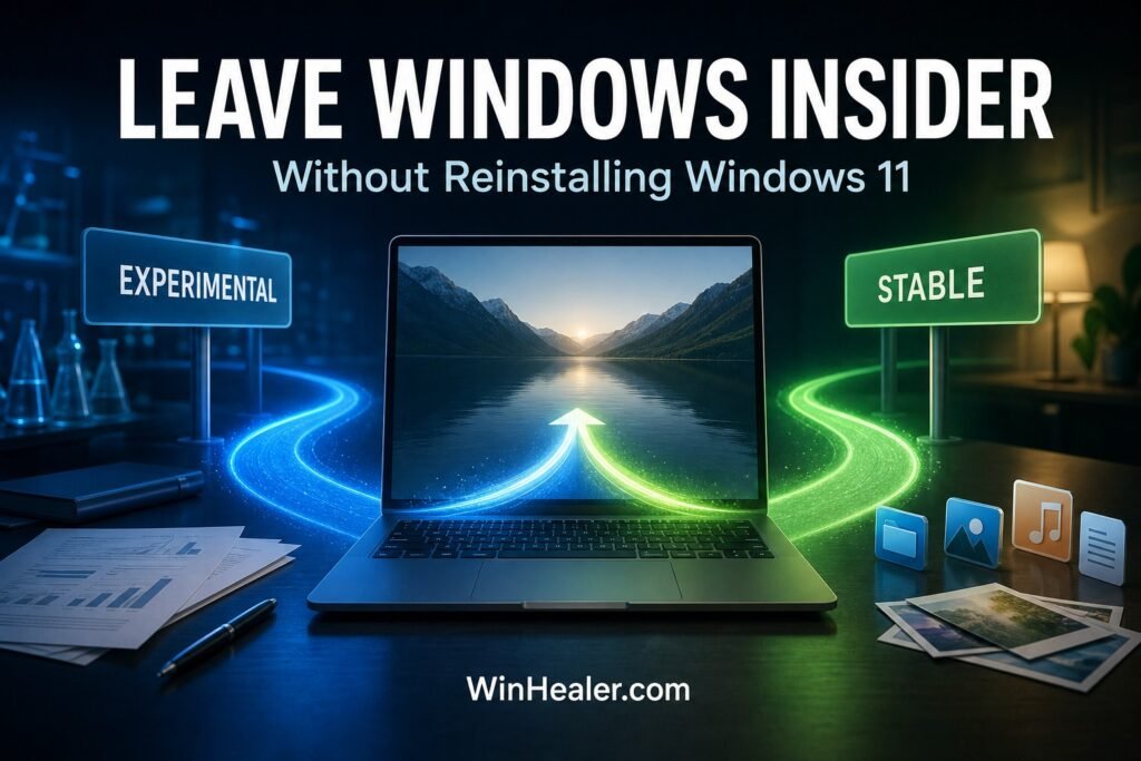 Leaving Windows Insider Experimental or Beta without reinstalling Windows 11