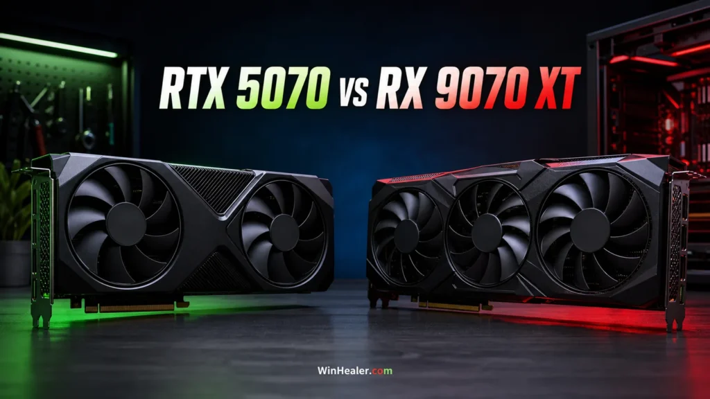 RTX 5070 versus RX 9070 XT for 1440p gaming