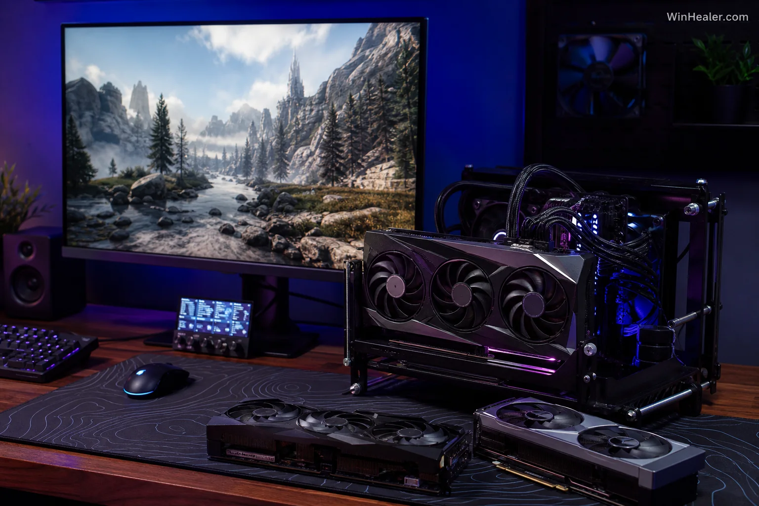 1440p gaming setup with a high performance graphics card