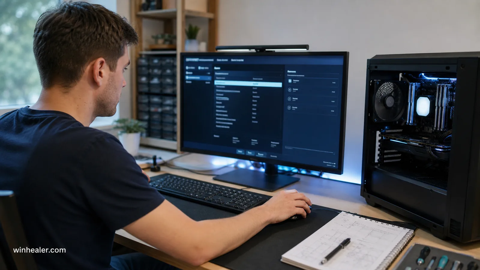 Windows Secure Boot trust chain protecting a modern PC during startup