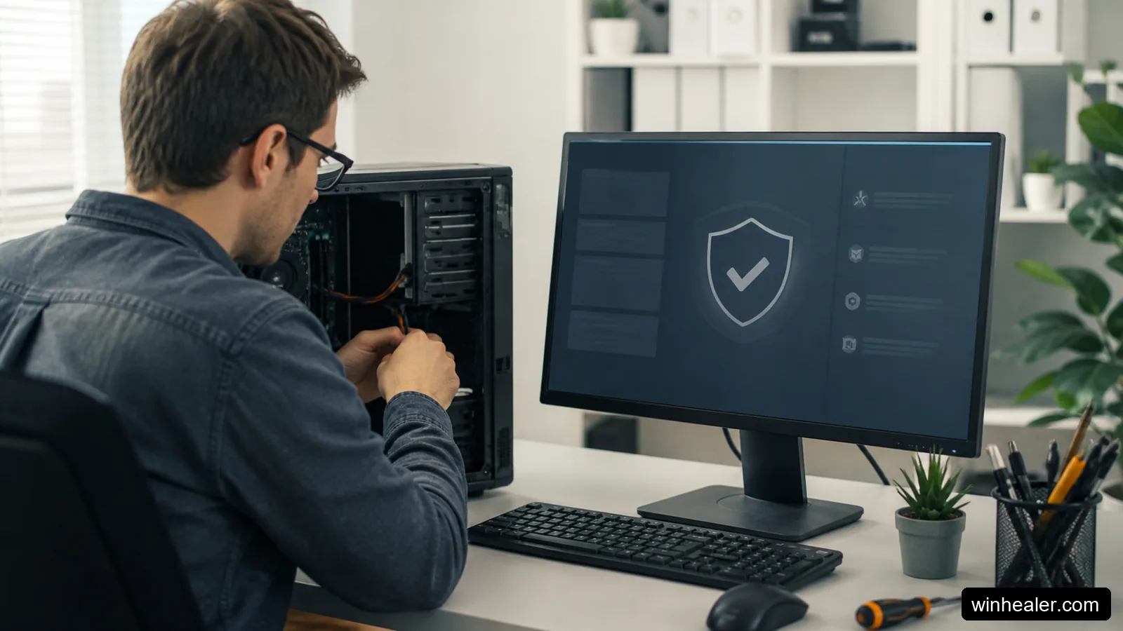 Windows Security dashboard displayed correctly on a Windows 11 desktop