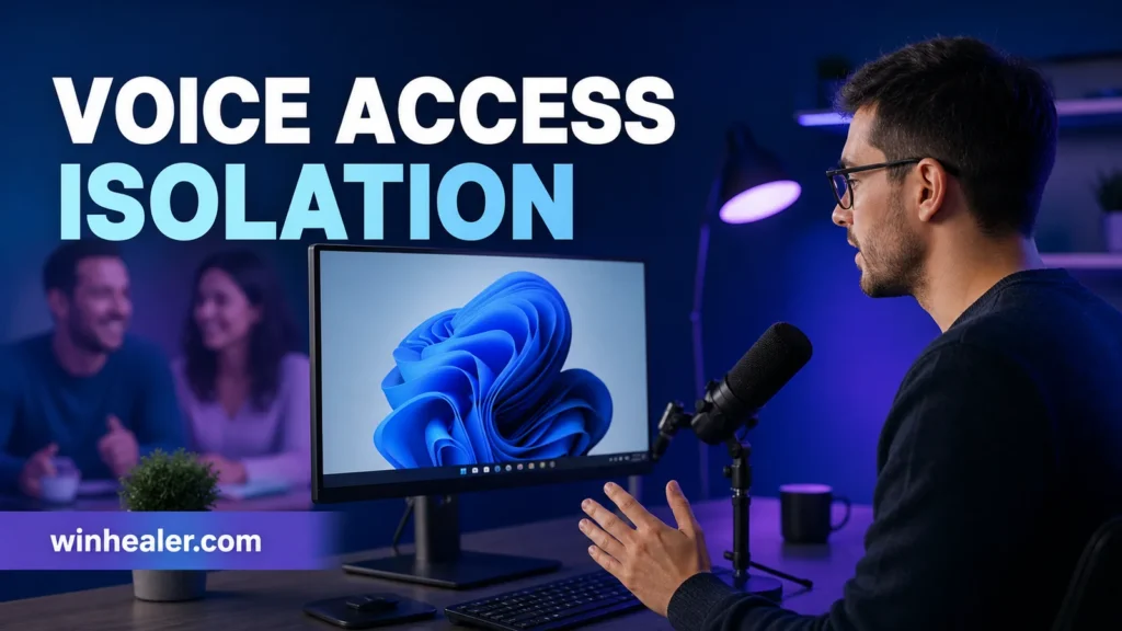 Windows 11 Voice Access Voice Isolation filtering background speakers